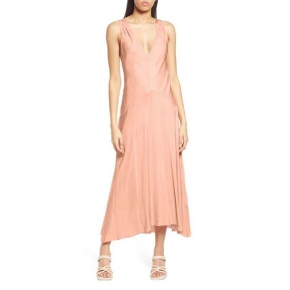 Frame Savannah Sleeveless Dress in Pink Clay NWOT Size Large - Picture 1 of 8